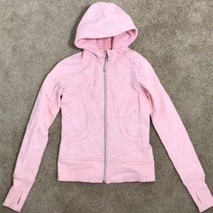 Lululemon scuba hoodie light pink paisley